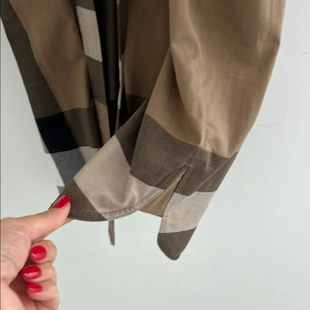 Burberry Women's Plaid Dress - Brown and Black - Picture 7 of 13